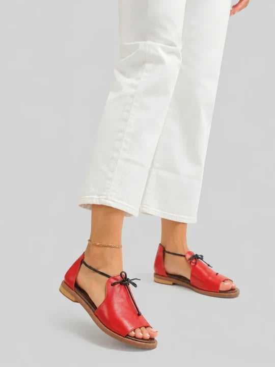 ELARA – STRAPPY LEATHER SANDALS