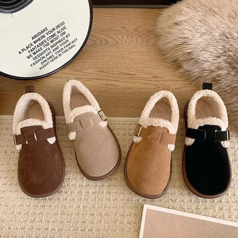 Women's Warm Loafer Shoes