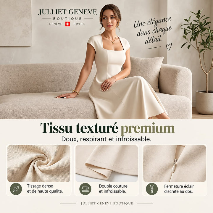 Brooklyn™ | Classic Tummy-Control A-Line Midi Dress
