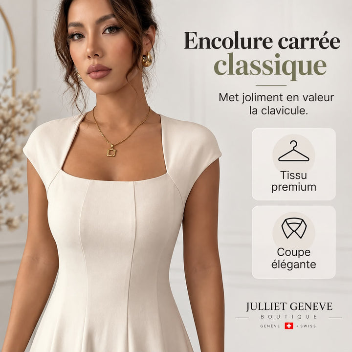 Brooklyn™ | Classic Tummy-Control A-Line Midi Dress
