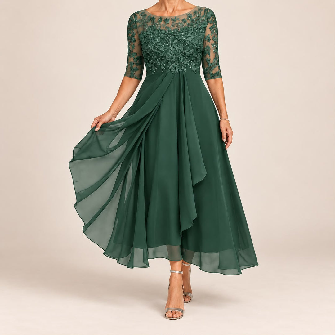 Elara | Soft Flowy Chiffon Dress