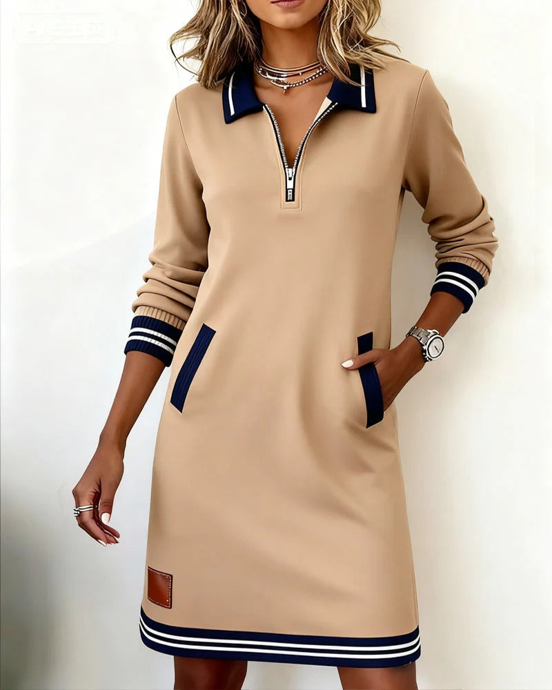 Harper | Zip-Neck Dress