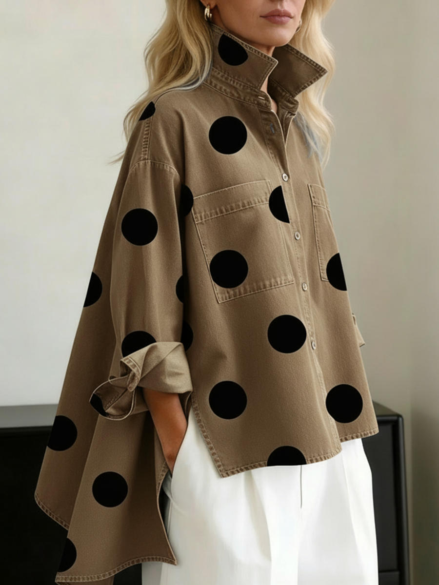 Peggy | Women's Oversized Polka Dot Shirt