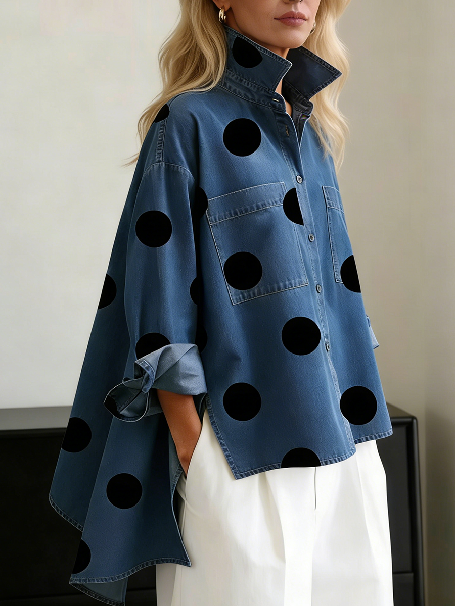 Peggy | Women's Oversized Polka Dot Shirt