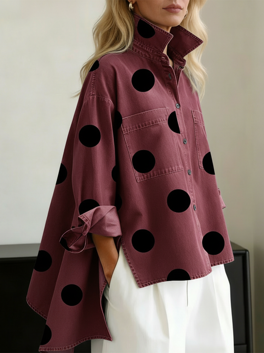 Peggy | Women's Oversized Polka Dot Shirt