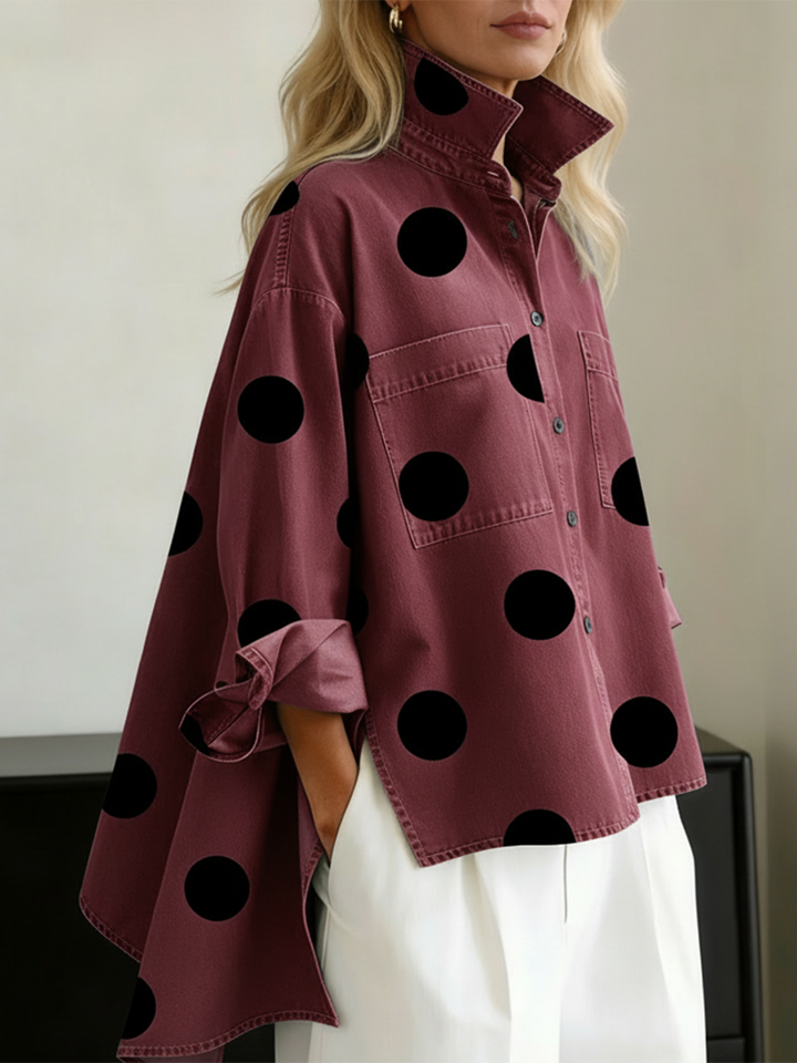 Peggy | Women's Oversized Polka Dot Shirt